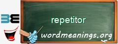 WordMeaning blackboard for repetitor